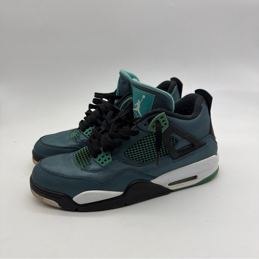 Nike Air Jordan 4 Retro 705331-330 Teal Sneakers Men's Size 12